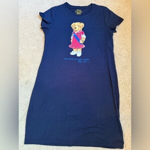 Ralph Lauren Blue Polo Bear Graphic Tee